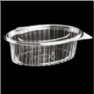 Salatbæger m/hængslet låg 500 ml 600 stk Oval RPET