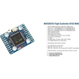 Mateksys H743-MINI V1.5 Flight Controller