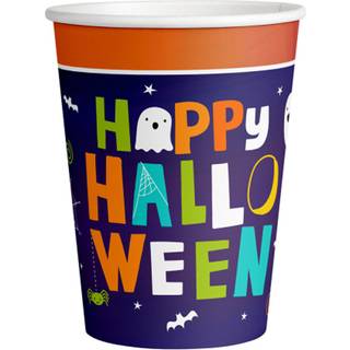 Halloween papkrus 8 stk. - Græskar