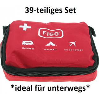 Figo Førstehjælpskasse Rejsesæt Lille Taske med 39 dele