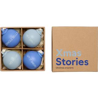 XMAS Stories Ball Pendants 40mm (Set of 4 pcs)