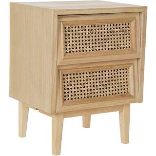 Natbord DKD Home Decor Natur Spanskrør Paulonia træ (43 x 33,7 x 56 cm)