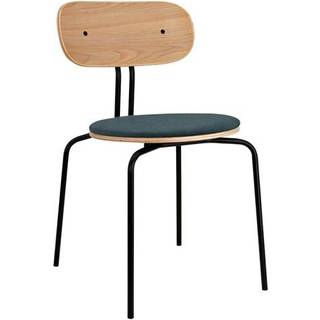 Umage Curious spisebordsstol - Sort stel / Quantom Blue