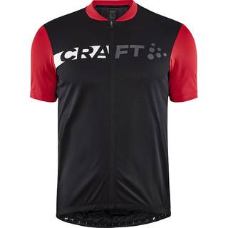 Craft Core Endur Logo Cykeltrøje Sort/Rød - Størrelse Small