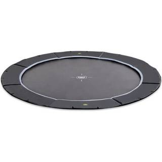 EXIT Dynamic sportstrampolin i jordniveau - sort Ø 305 cm (10ft)