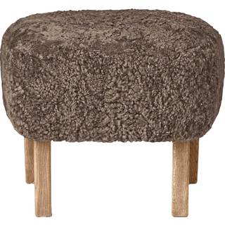 Audo Ingeborg Ottoman Natural Eg/Sheepskin Sahara