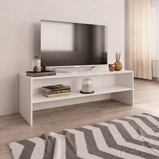 Tv-Bord 120X40X40 Cm Konstrueret Træ - Hvid