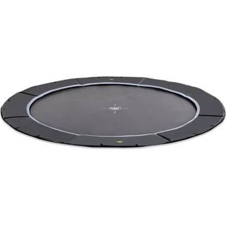 EXIT Dynamic sportstrampolin i jordniveau - sort Ø 427 cm (14ft)