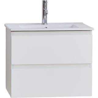 Danbad vaskeskab, mat hvid, 2 skuffer - 60 x 46 x 50 cm