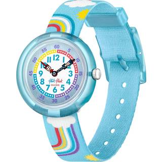 Flik Flak Rainbow Dreams Blue Rainbow Fabric Strap Kids Watch Watch FBNP194