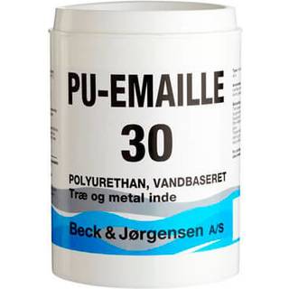 B&J PU-Emaille 30, Træværks maling - 0,9 L