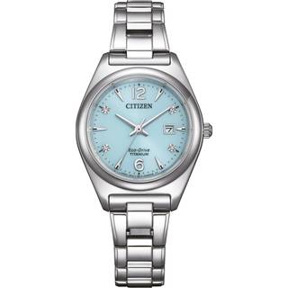 Citizen EW2601-81M Eco-Drive Damen-Solaruhr Titan/Hellblau