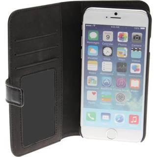 Insmat Flip Case Wallet Case til iPhone 6 / 6s / 7 / 8 / SE, sort