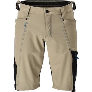 MASCOT ADVANCED arbejdsshorts, lys kaki/sort - C47