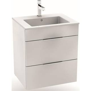 LAUFEN JIKA CUBE møbelpakke m/2 skuffer 55 cm - mat hvid/hvid