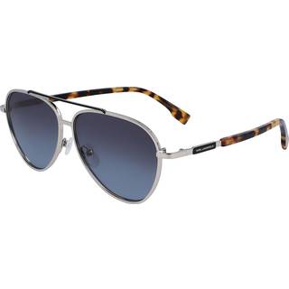 Karl Lagerfeld Unisex KL344S 40 Solbriller Metal Sølv Blå Pilot Normal