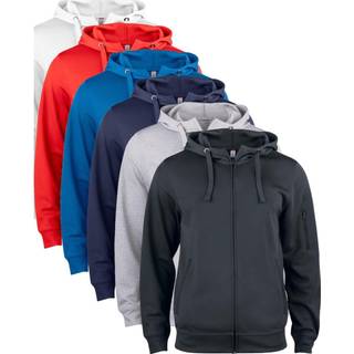 Clique 21014 Basic Active Hoody Full Zip / Hættetrøje kongeblå M