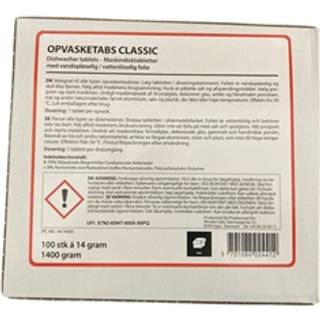 Opvasketabs Classic 100 stk Opløseligt folie