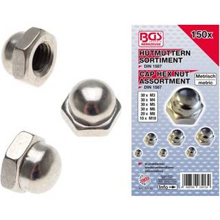 BGS Topmøtriksortiment 3-4-5-6-8-10mm. 150 dele