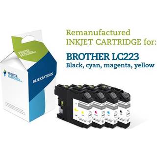 4-Pak B/C/M/Y patroner - Brother LC223 - 1x12+3x6ml