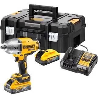 DeWALT DCF900H2T-QW 18V XR Slagnøgle med 2 stk. 5,0Ah PowerStack batteri, lader og TSTAK