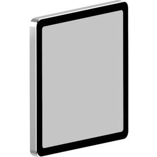 Lightme Aqua LED-spejllampe, kantet, krom