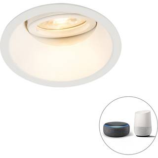 Smart indbygget spotlight hvid inkl. WiFi GU10 justerbar - Alloy