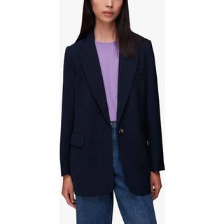 Whistles Whistles Navy Blue Boyfriend Crepe Blazer