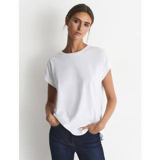 Reiss Tereza T-shirt i bomuldsjersey med rund halsSmall