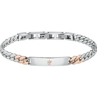 Maserati Armbånd Steel & Rose Gold Logo