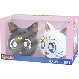 Play Sailor Moon Luna & Artemis 3D krus - På lager i butik