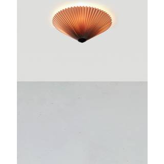 Plisado loftslampe, grå, Ø 42 cm