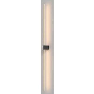 Maytoni LED-væglampe Pars, 105 cm, sort/guld, aluminium