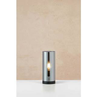 Markslöjd Post sort/røgfarvet bordlampe