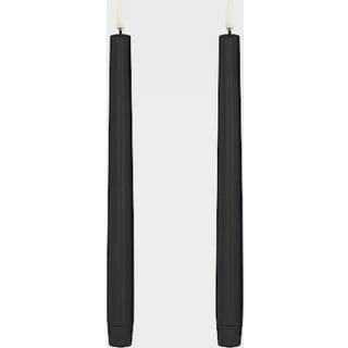 Uyuni Lighting Taper LED-lys 2-pak 2,3 x 25 cm Sort