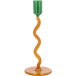 Villa Collection Styles lysestage 19,6 cm Green-amber