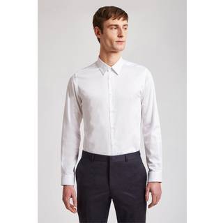 Ted Baker Tailoring Slim 100% Bomuld Holme Core Strech Hvid SkjorterEU 38 Almindelig