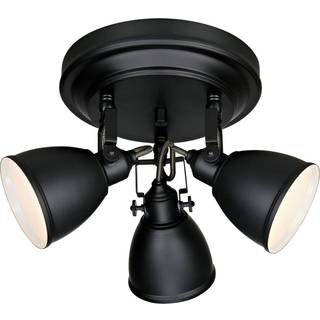 Fjällbacka loftlampe, 3 lyskilder, sort