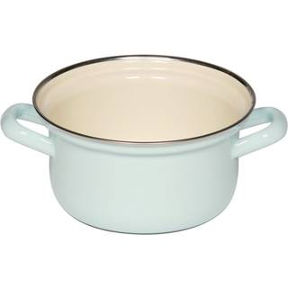 Riess Classic Pastell Kasserolle 14 cm / 0,75 L türkis - Emaille - Türkis