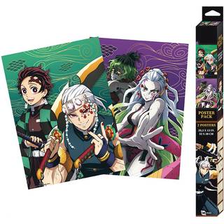 DEMON SLAYER - Entertainment district - Set 2 posters '52x38'
