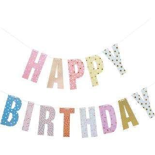 Paper Poetry Girlande Happy Birthday 3m - Bunt