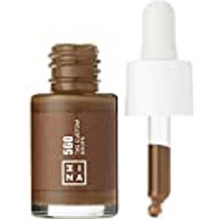 3INA The Custom Drops Flydende foundation - Brun