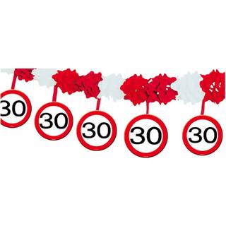 Girlande Verkehrsschild 30