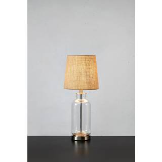 Markslöjd COSTERO steel/clear natural bordlampe