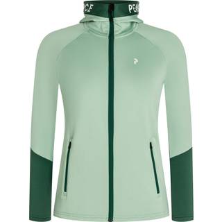 Peak Performance Women's Rider Mid Zip Hood 40/M DELTA GREEN-SMOKE