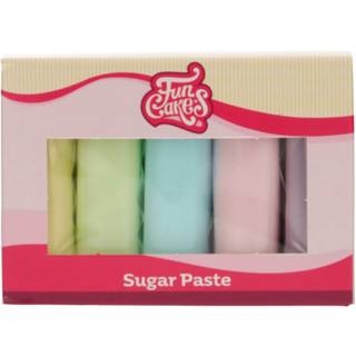 FunCakes Rolled Fondant Multipack Pastel Colours 5 x 100g
