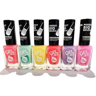 6 neglelakker, neglelak - Pastel