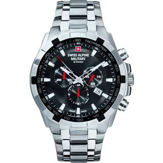 Swiss Alpine Military 7043.9137 Chronograph Herrenuhr 46mm 10ATM