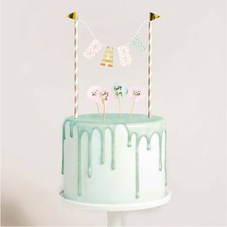 Kuchendekoration Happy Birthday multicolor