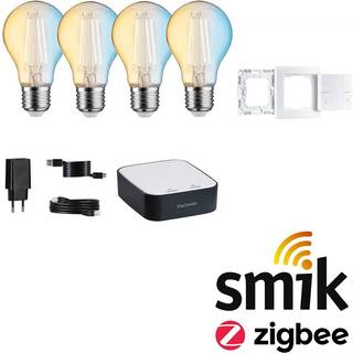Paulmann Smart Home-sæt ZigBee 4x E27 7W LED Filament CCT